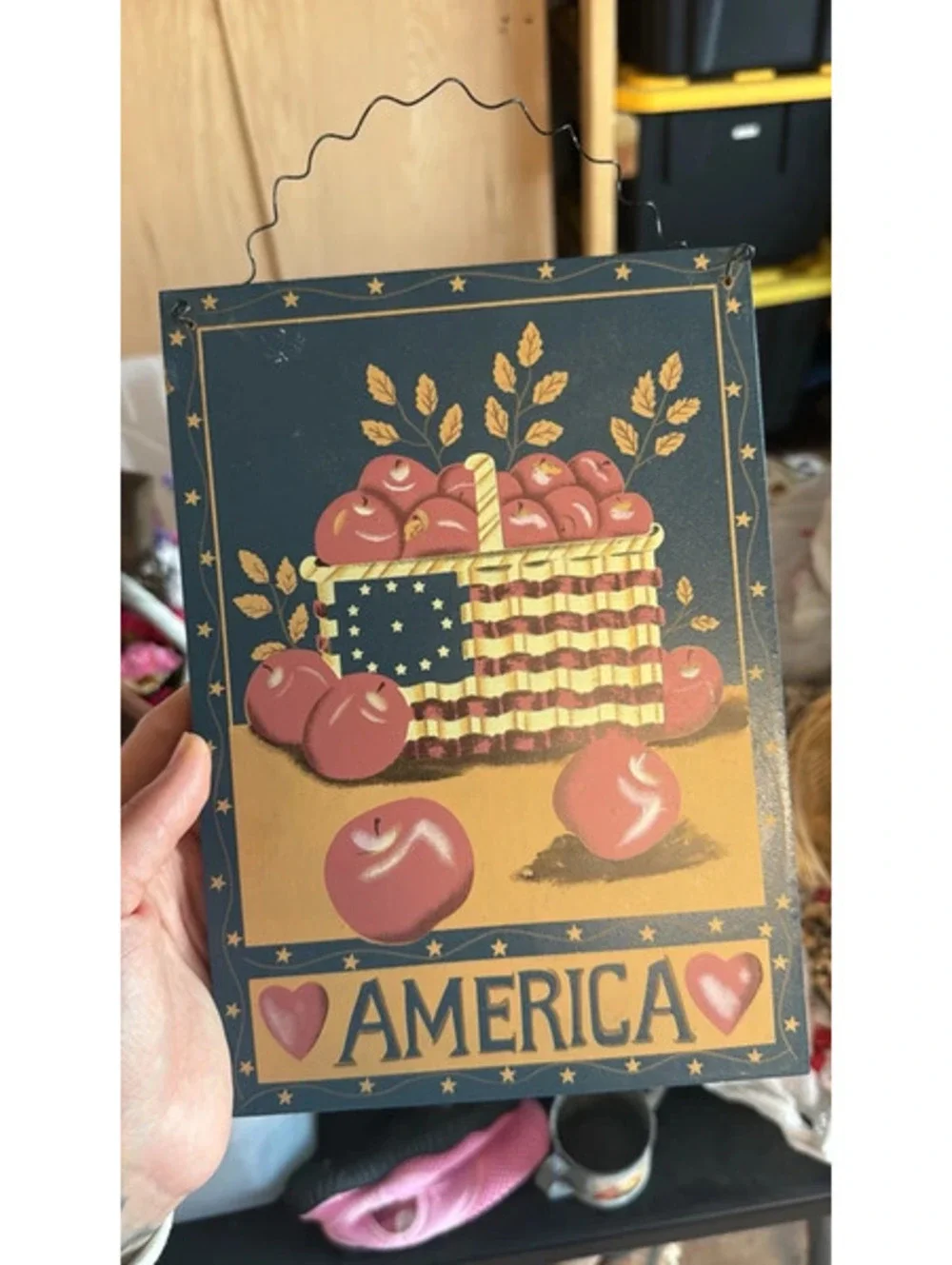 Vintage Apple America sign